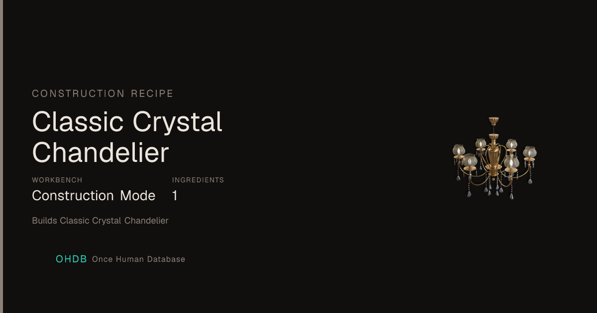 Classic Crystal Chandelier