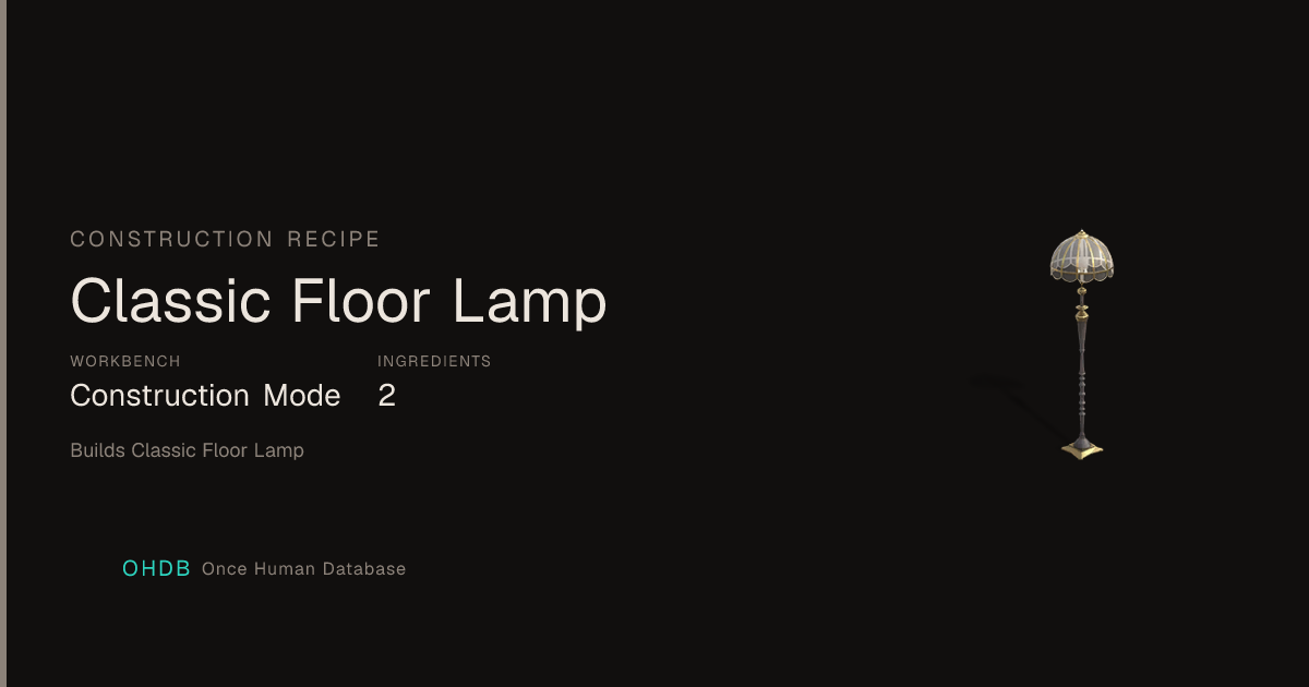 Classic Floor Lamp