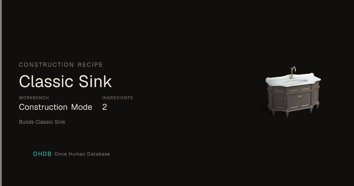 Classic Sink