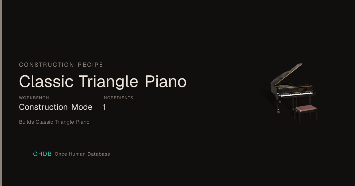 Classic Triangle Piano