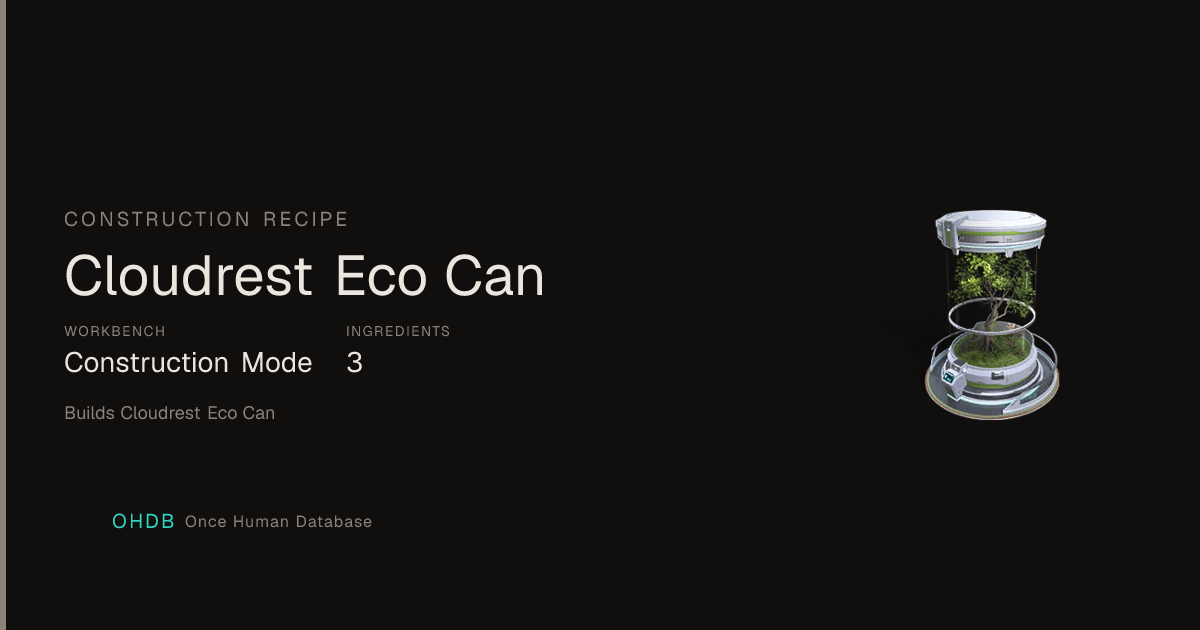 Cloudrest Eco Can