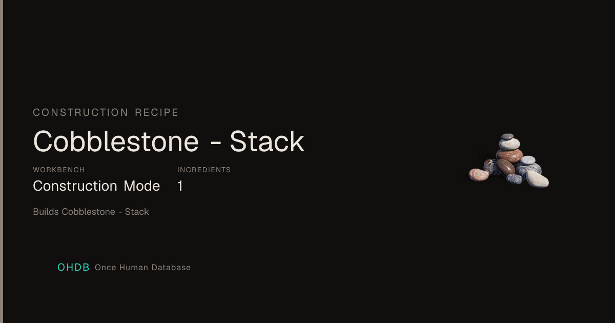 Cobblestone - Stack