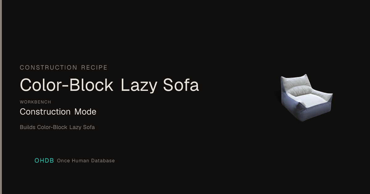 Color-Block Lazy Sofa
