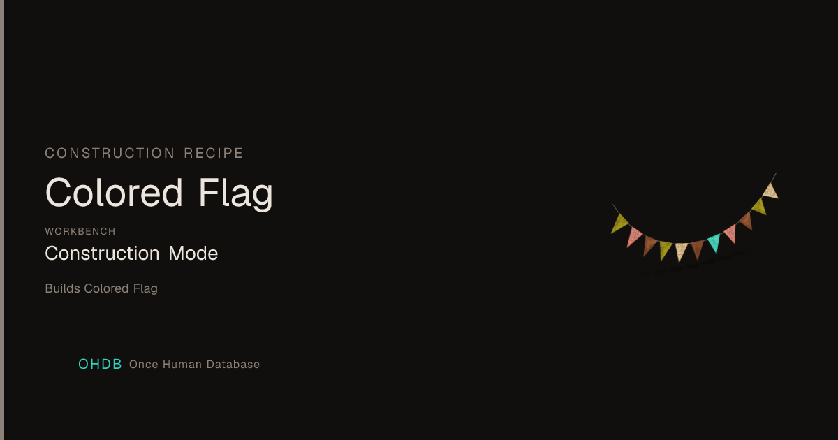 Colored Flag