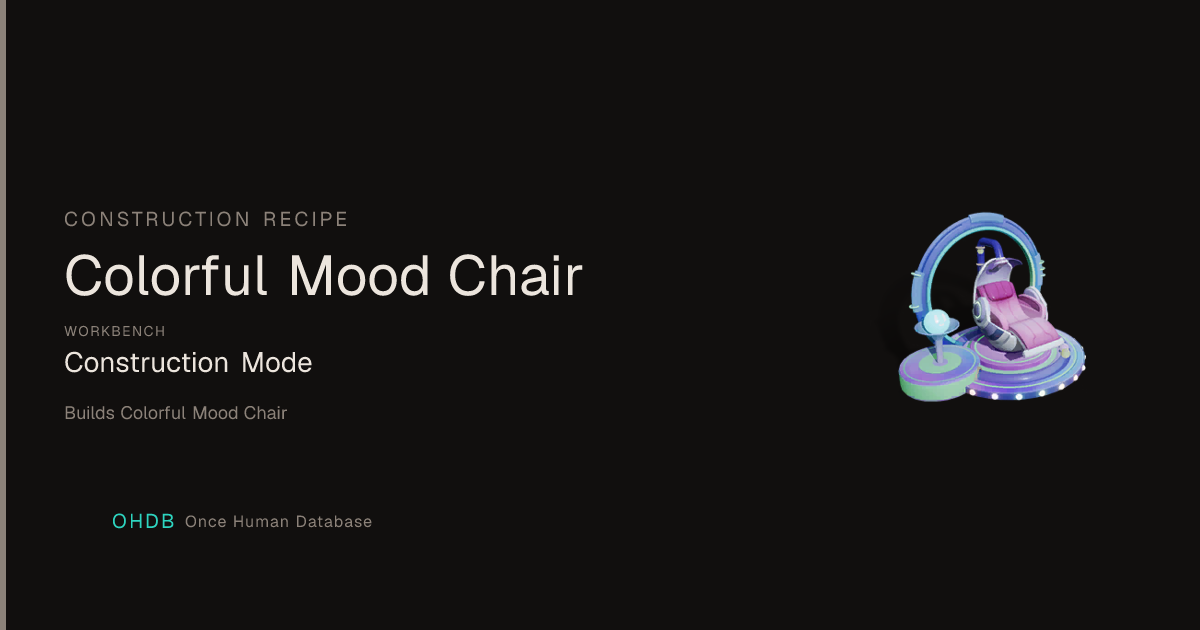 Colorful Mood Chair