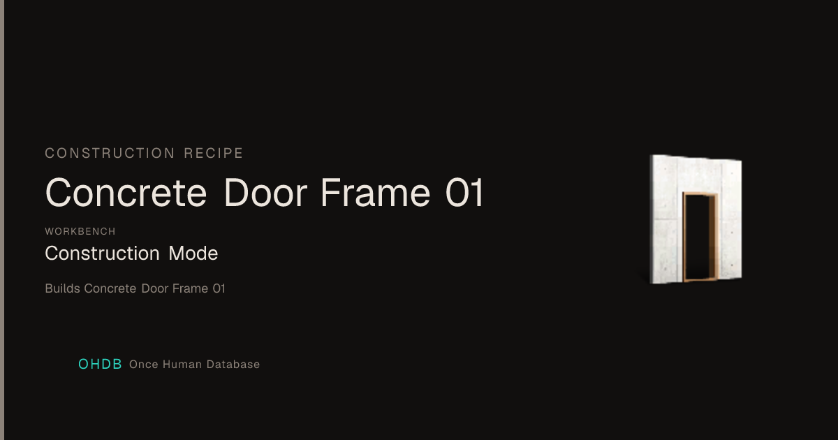 Concrete Door Frame 01