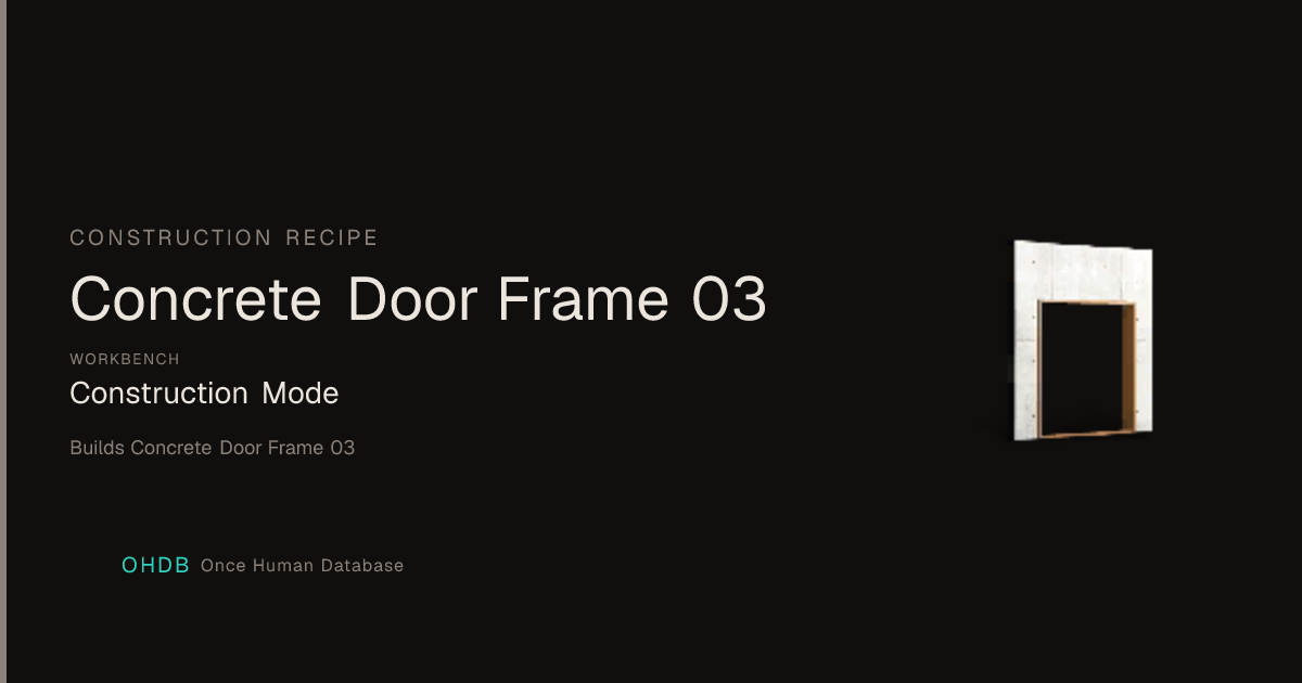 Concrete Door Frame 03