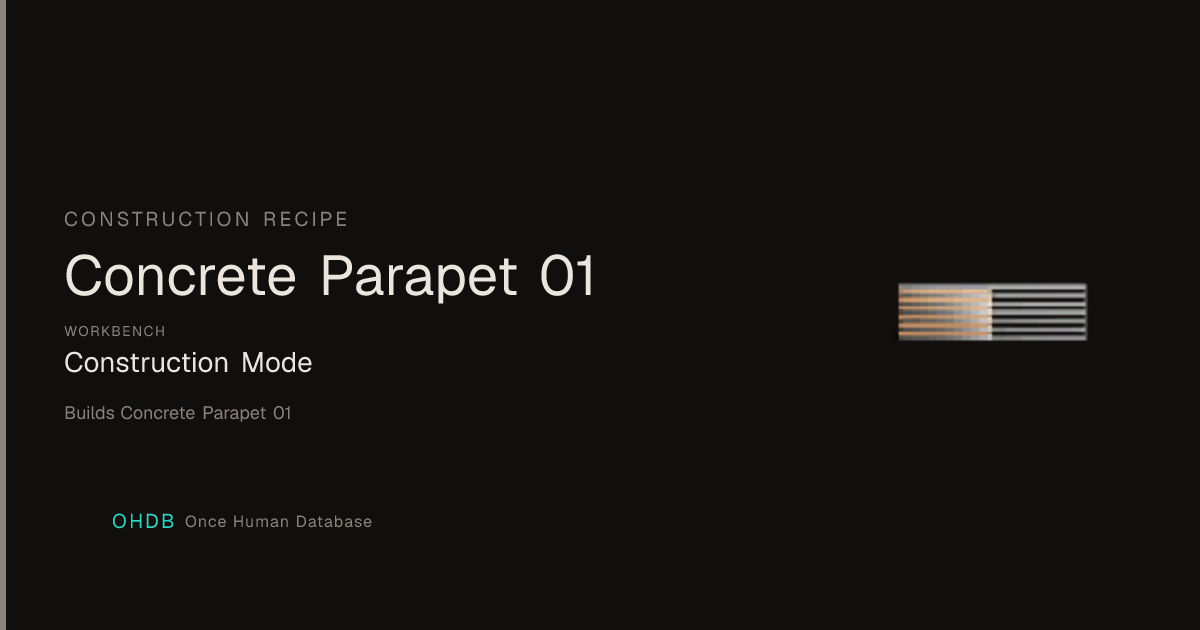 Concrete Parapet 01