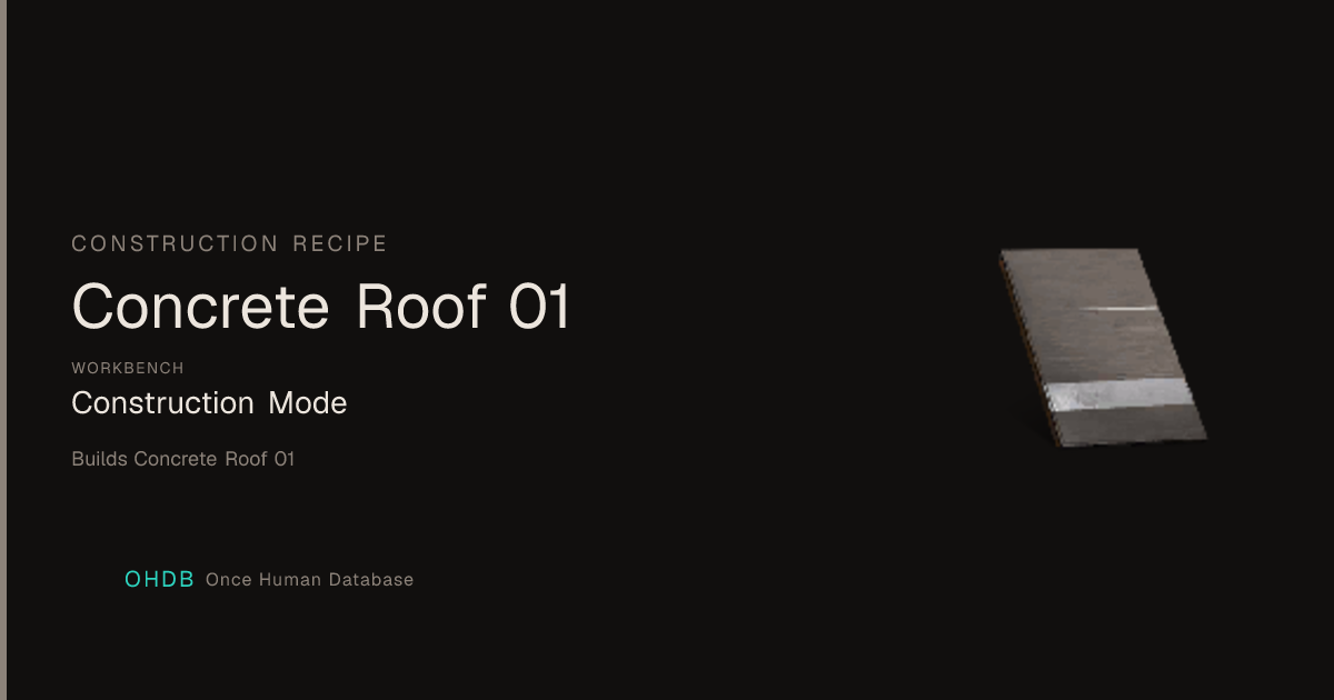 Concrete Roof 01