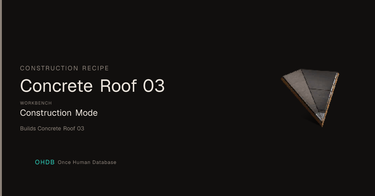 Concrete Roof 03
