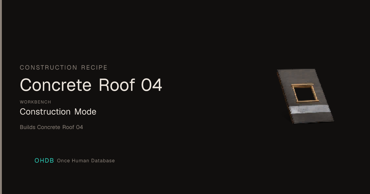 Concrete Roof 04