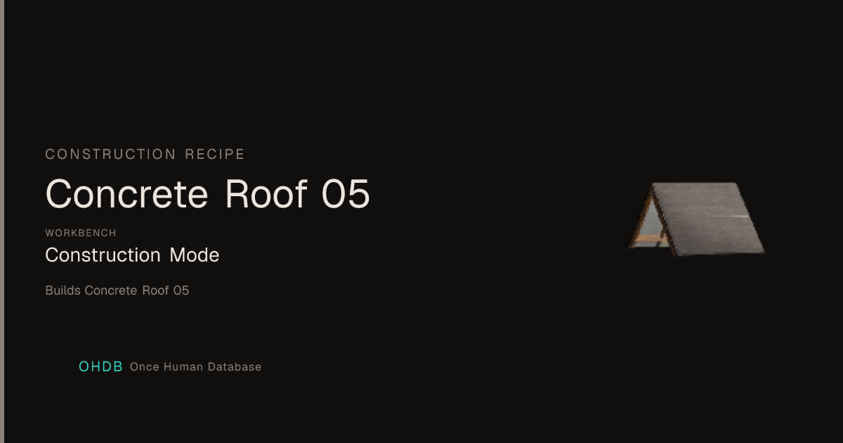 Concrete Roof 05