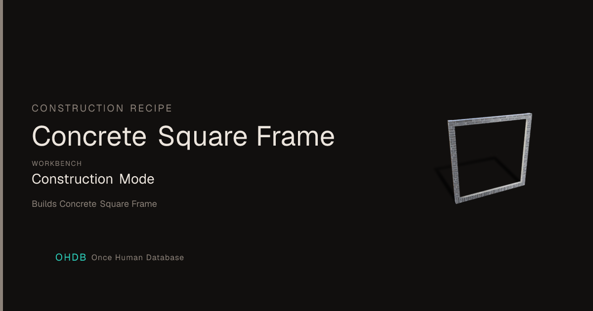 Concrete Square Frame