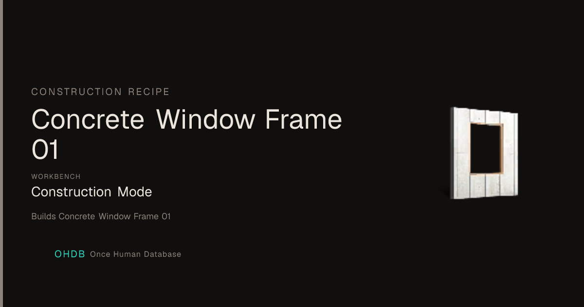 Concrete Window Frame 01