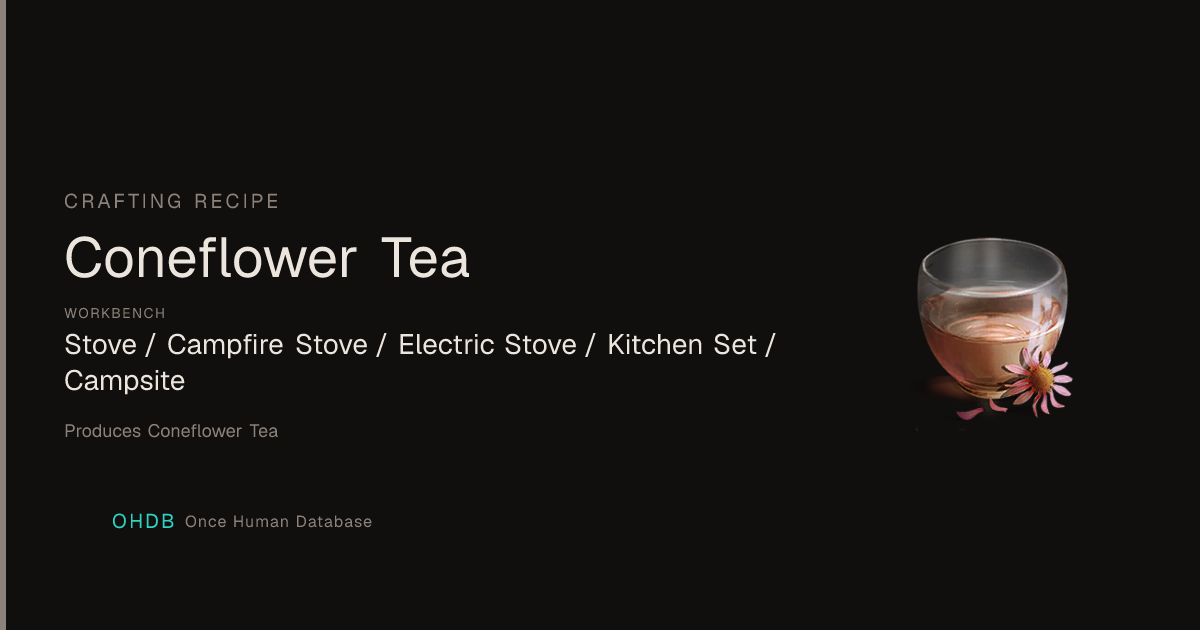 Coneflower Tea