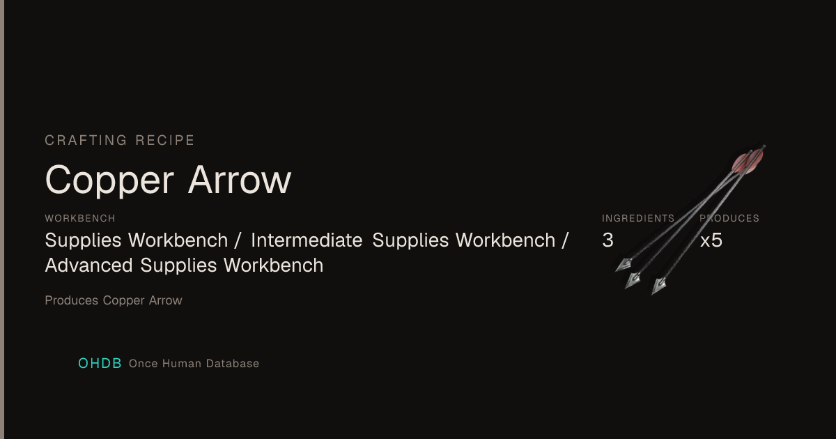 Copper Arrow