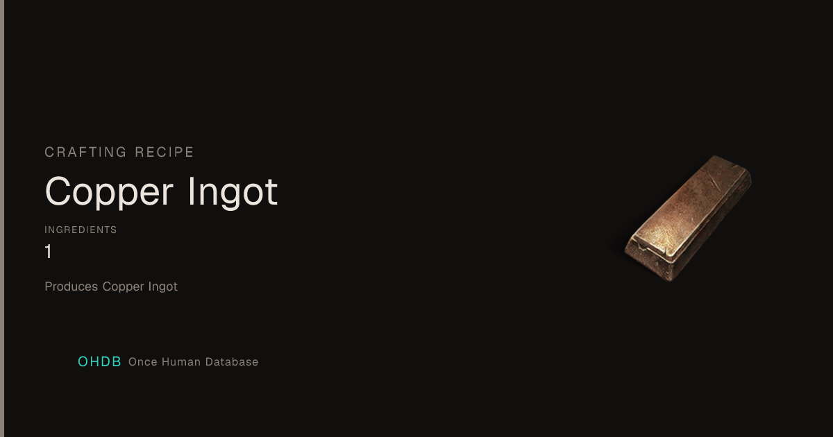 Copper Ingot
