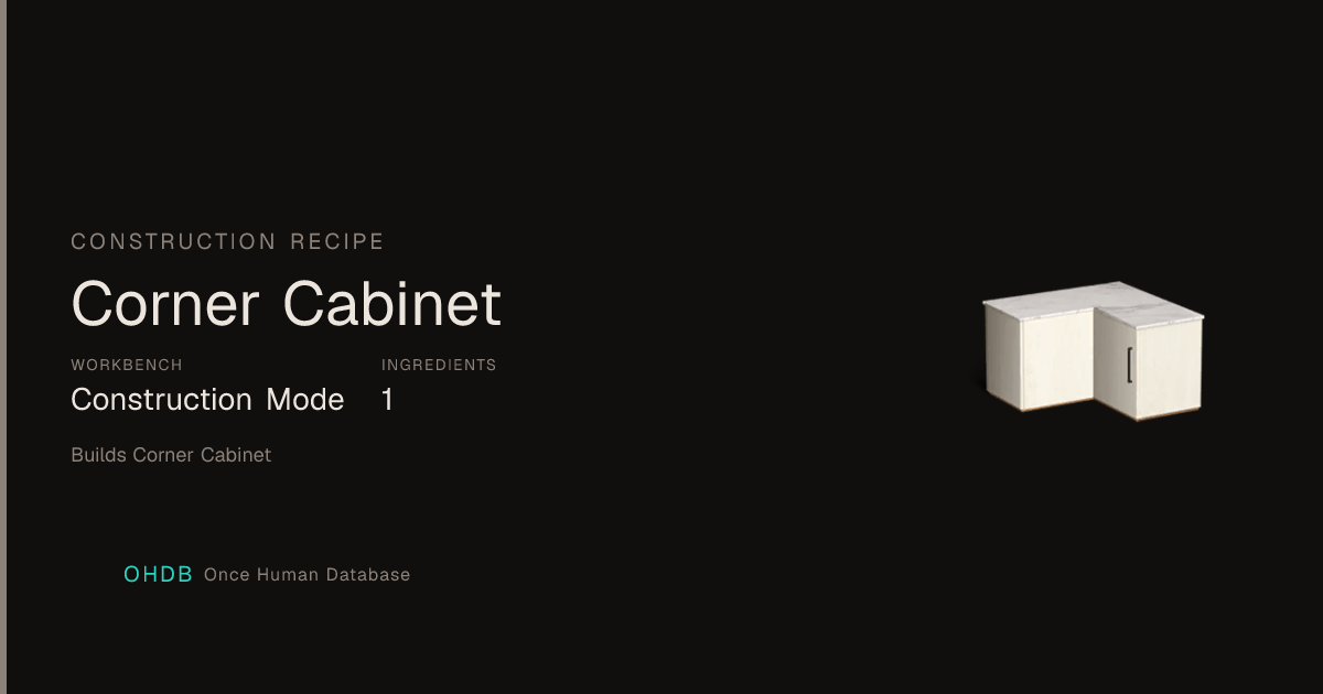 Corner Cabinet