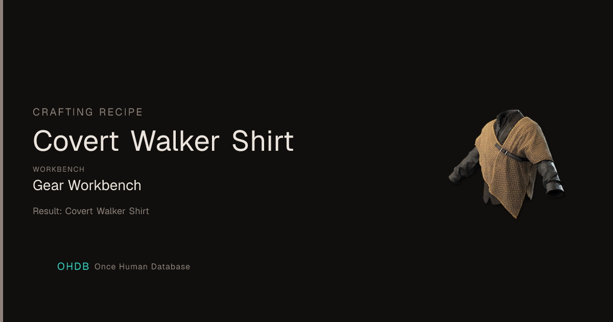 Covert Walker Shirt