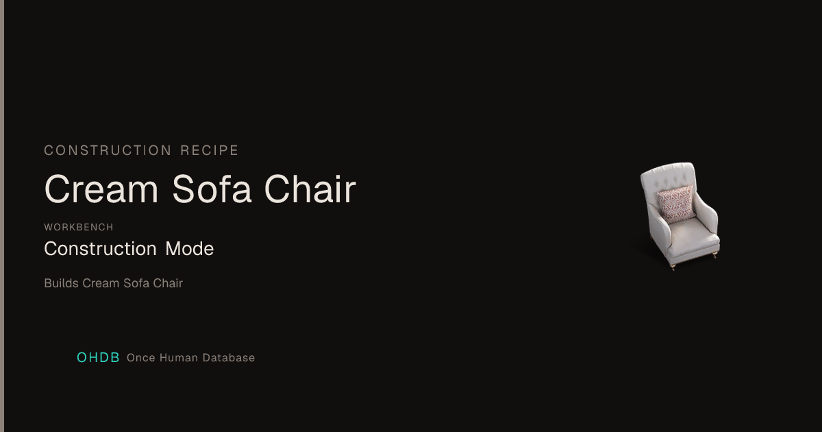 Cream Sofa Chair
