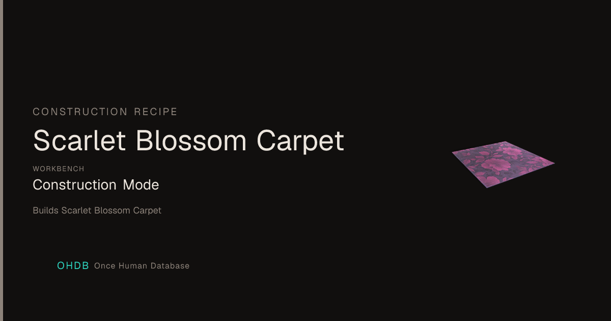 Crimson Splendor Carpet