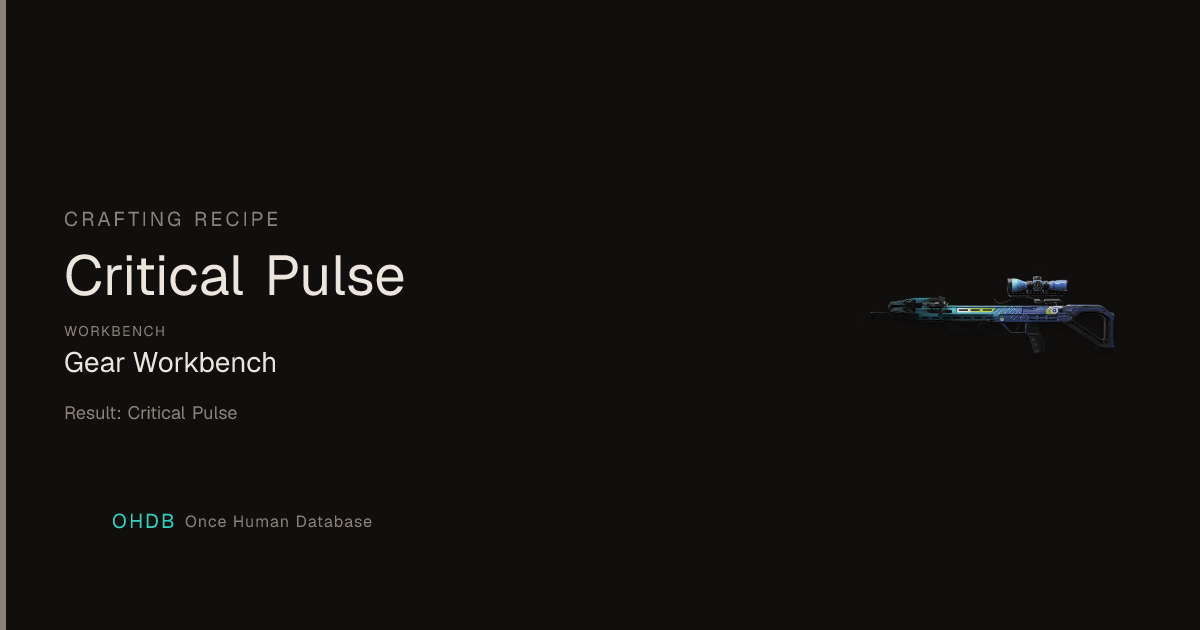 Critical Pulse