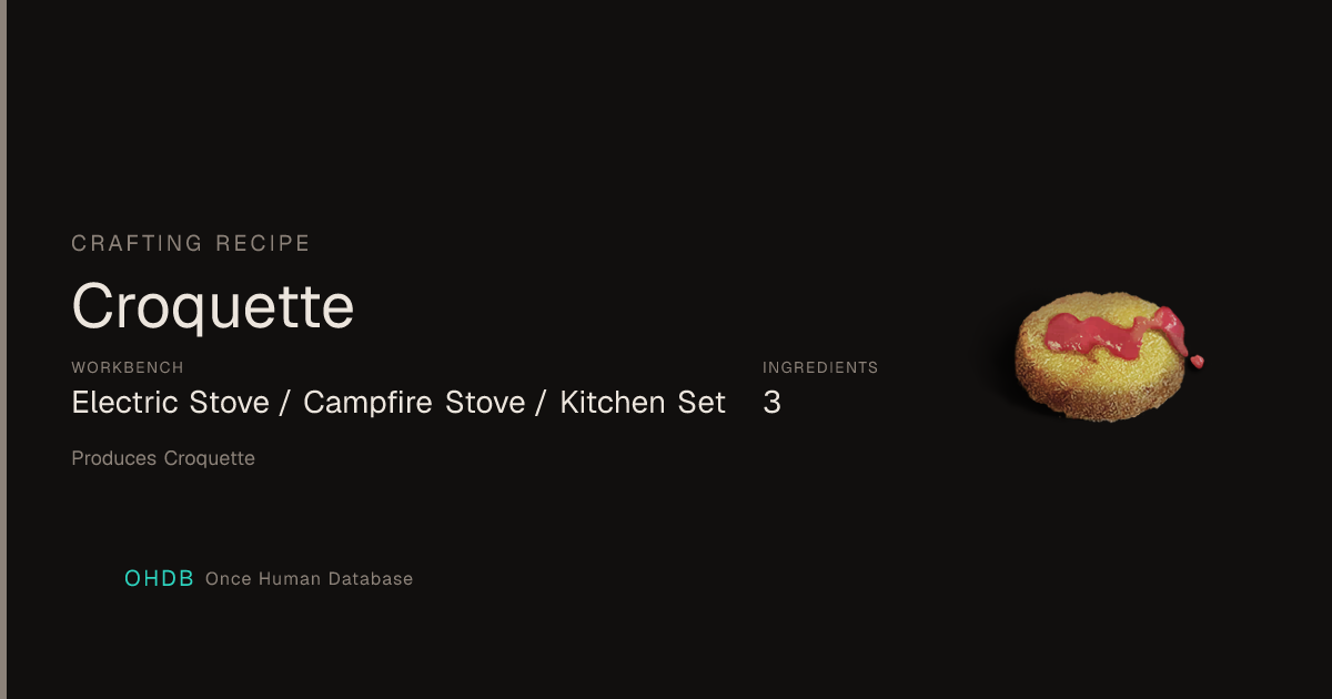 Croquette