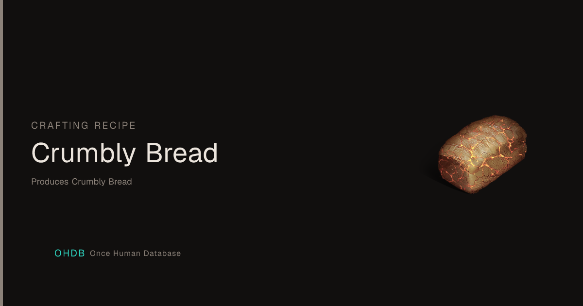 Crumbly Bread