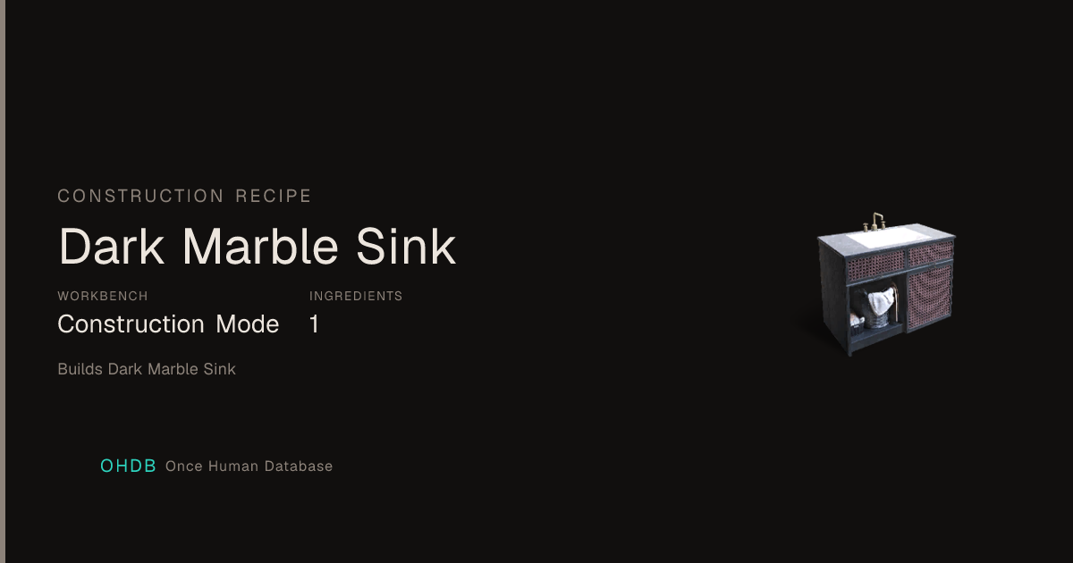 Dark Marble Sink