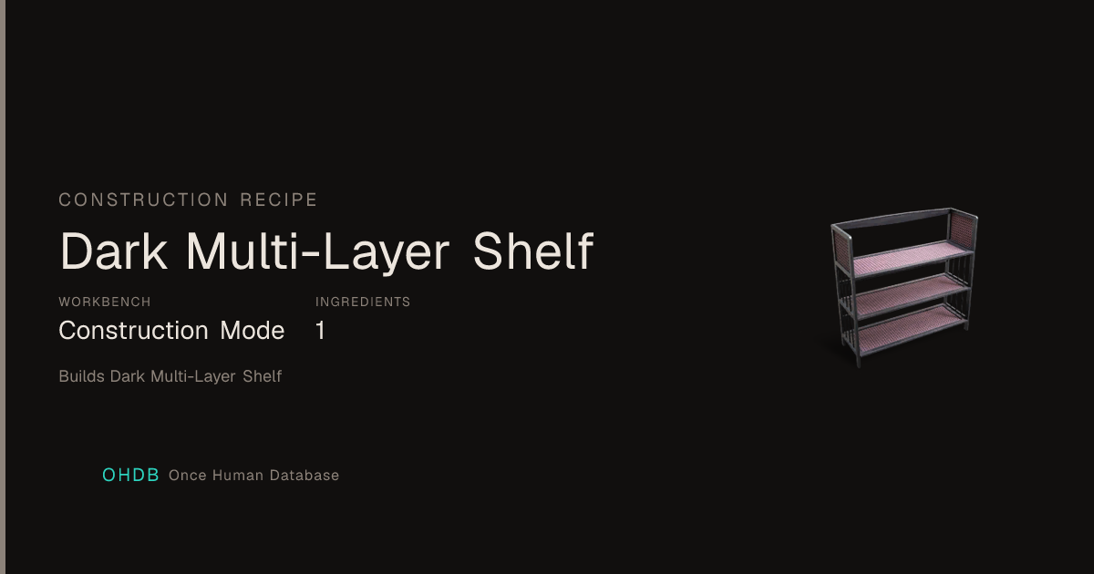 Dark Multi-Layer Shelf