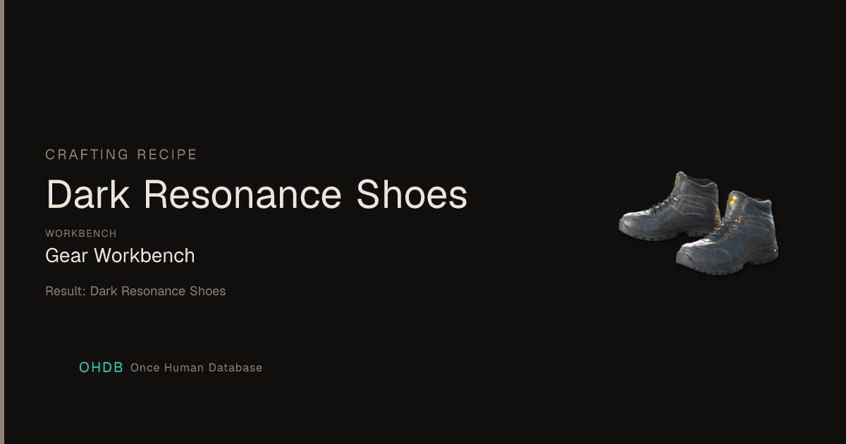 Dark Resonance Shoes
