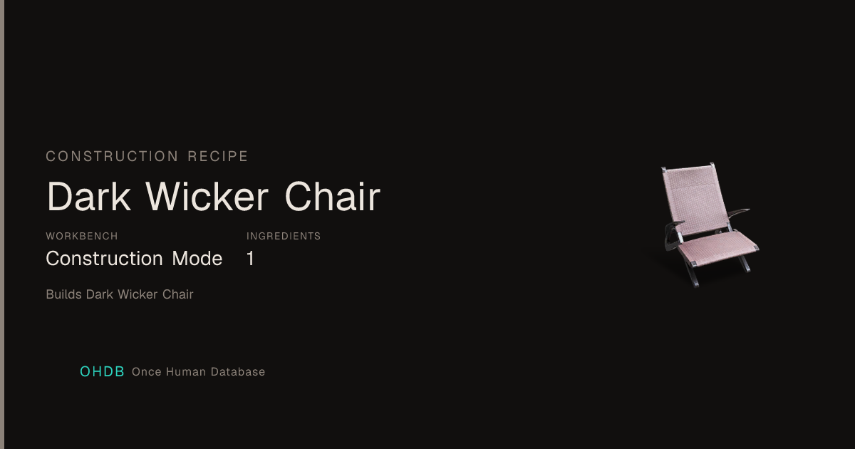 Dark Wicker Chair