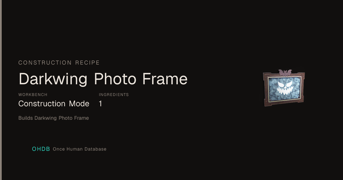 Darkwing Photo Frame