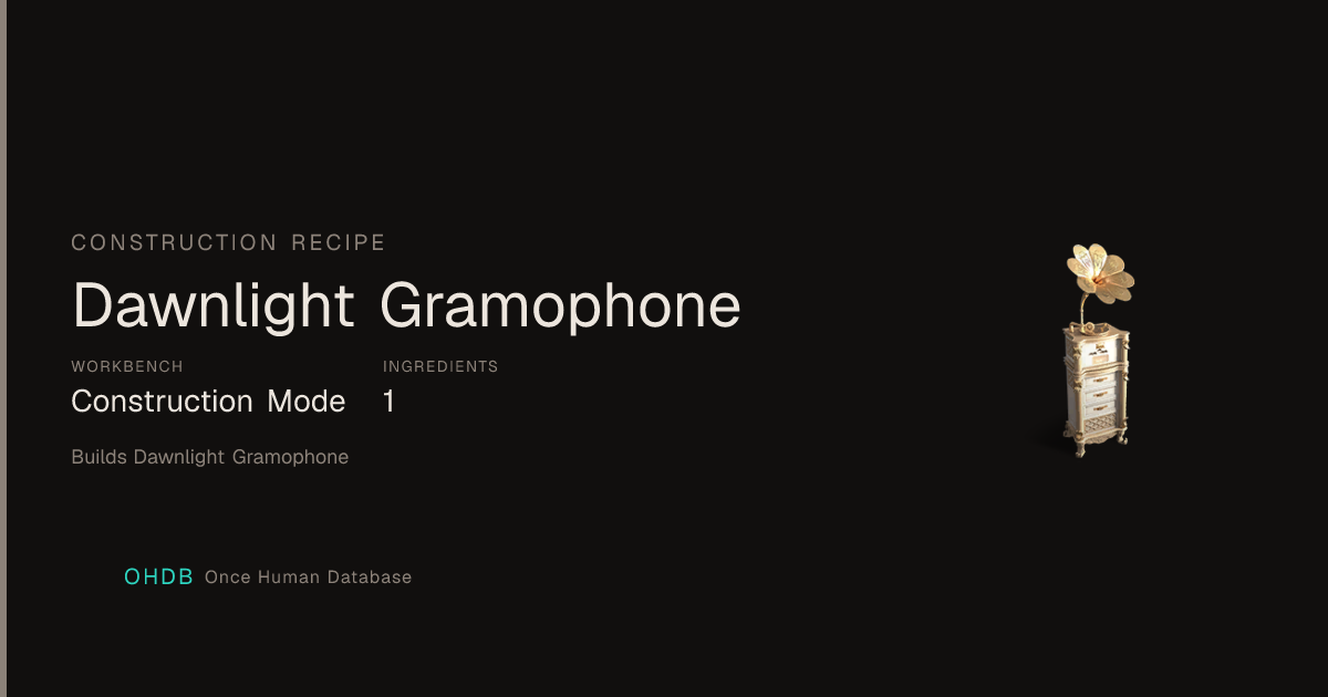 Dawnlight Gramophone