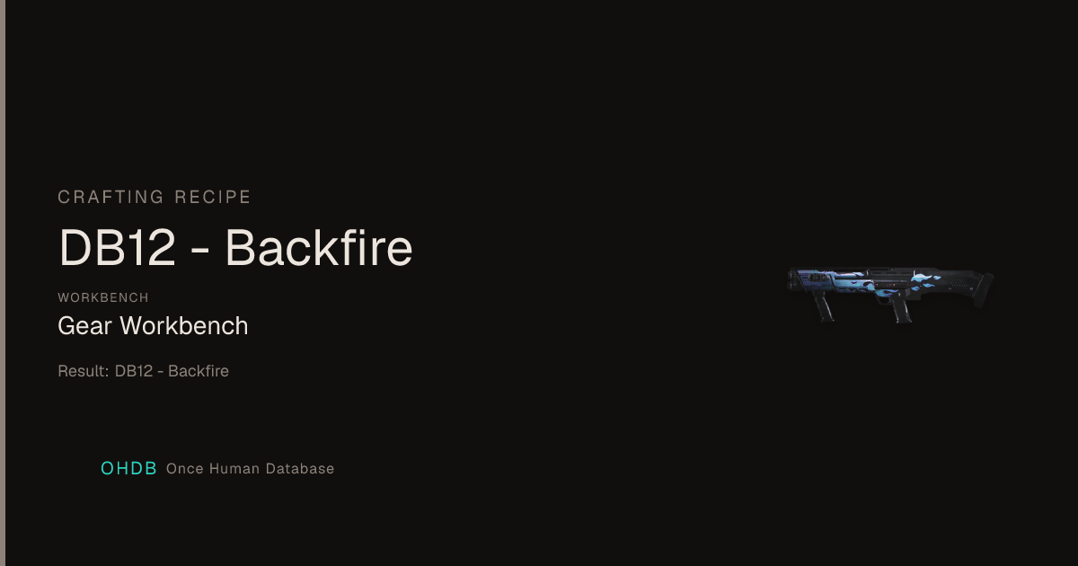 DB12 - Backfire