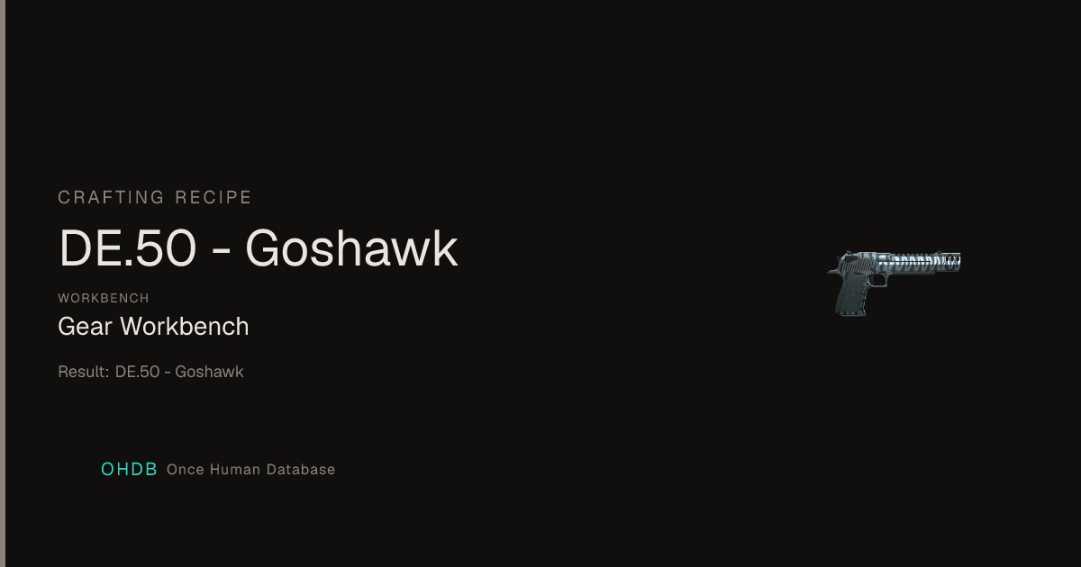 DE.50 - Goshawk