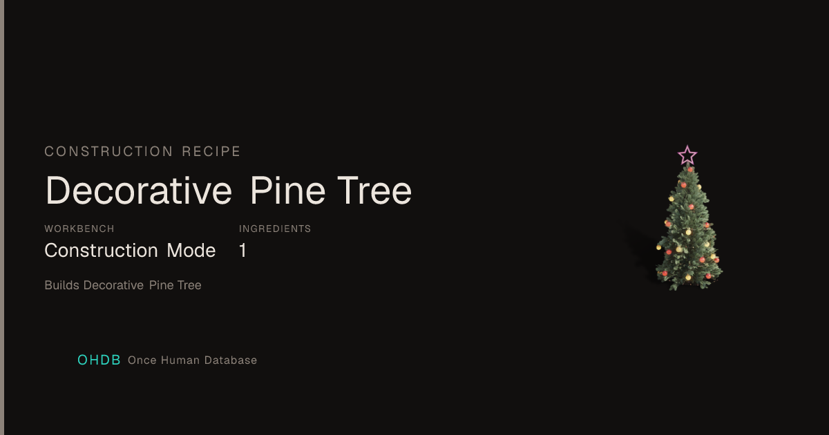 Decorative Pine Tree