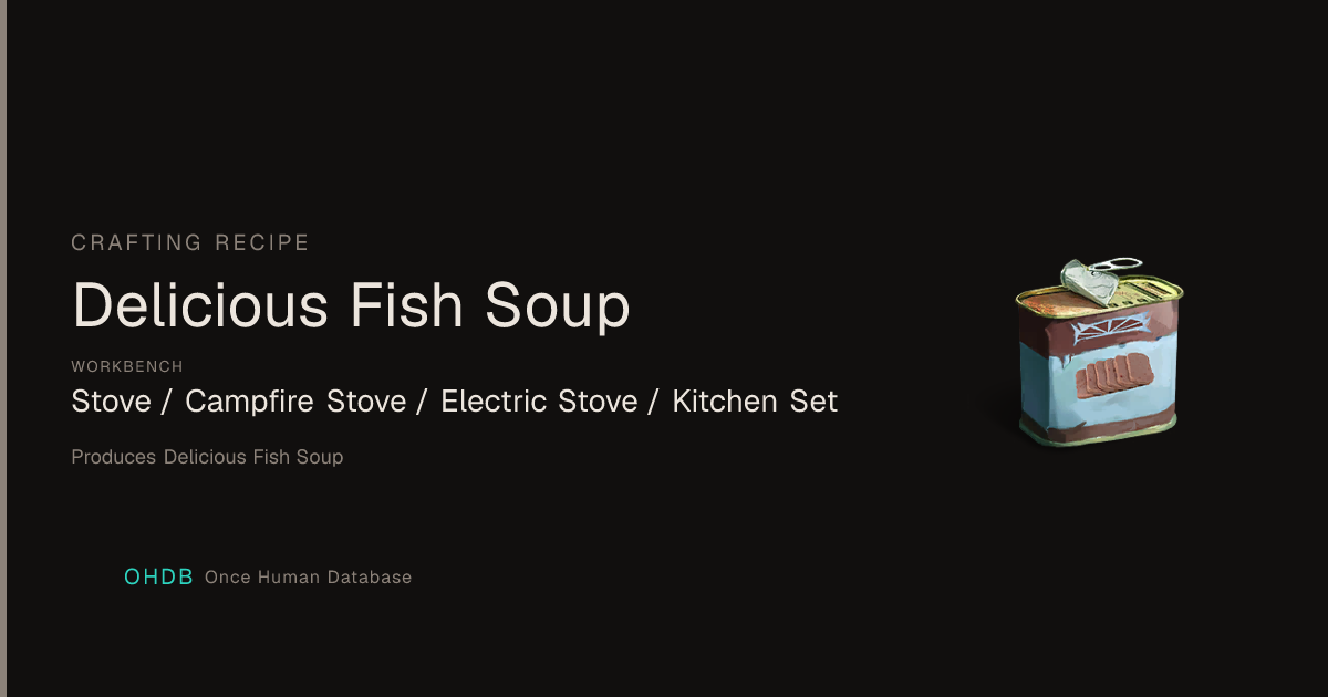 Delicious Fish Soup