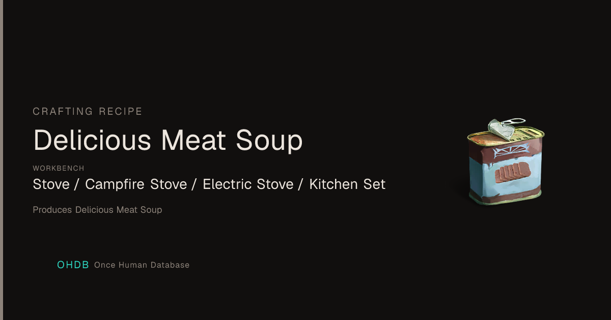 Delicious Meat Soup