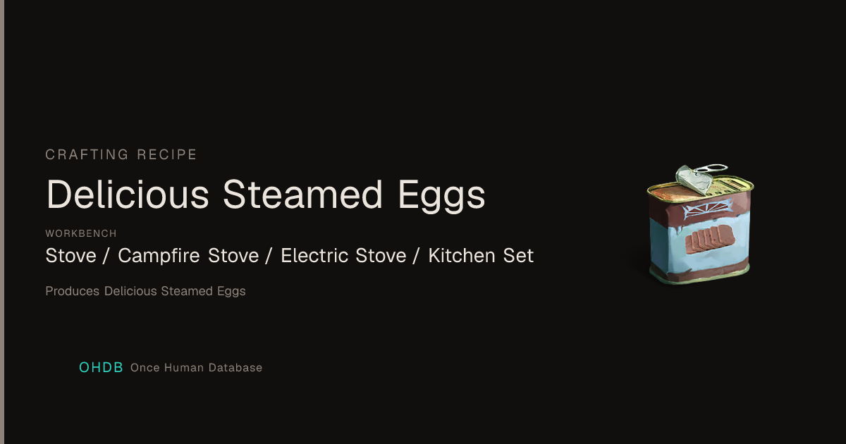 Delicious Steamed Eggs