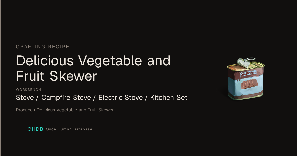 Delicious Vegetable and Fruit Skewer