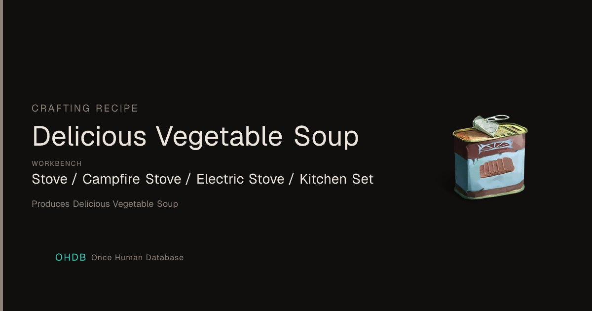 Delicious Vegetable Soup