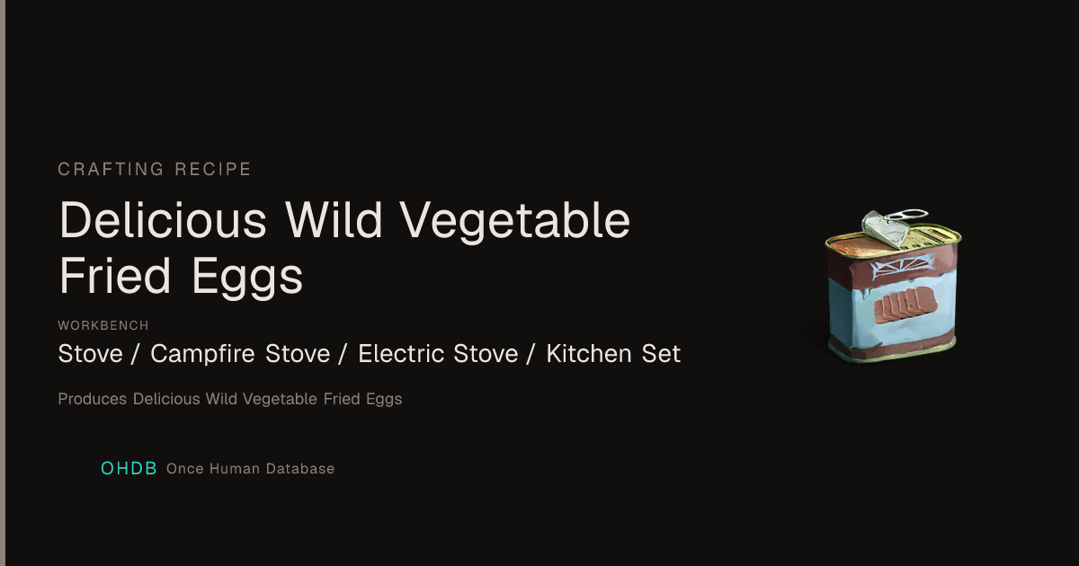 Delicious Wild Vegetable Fried Eggs