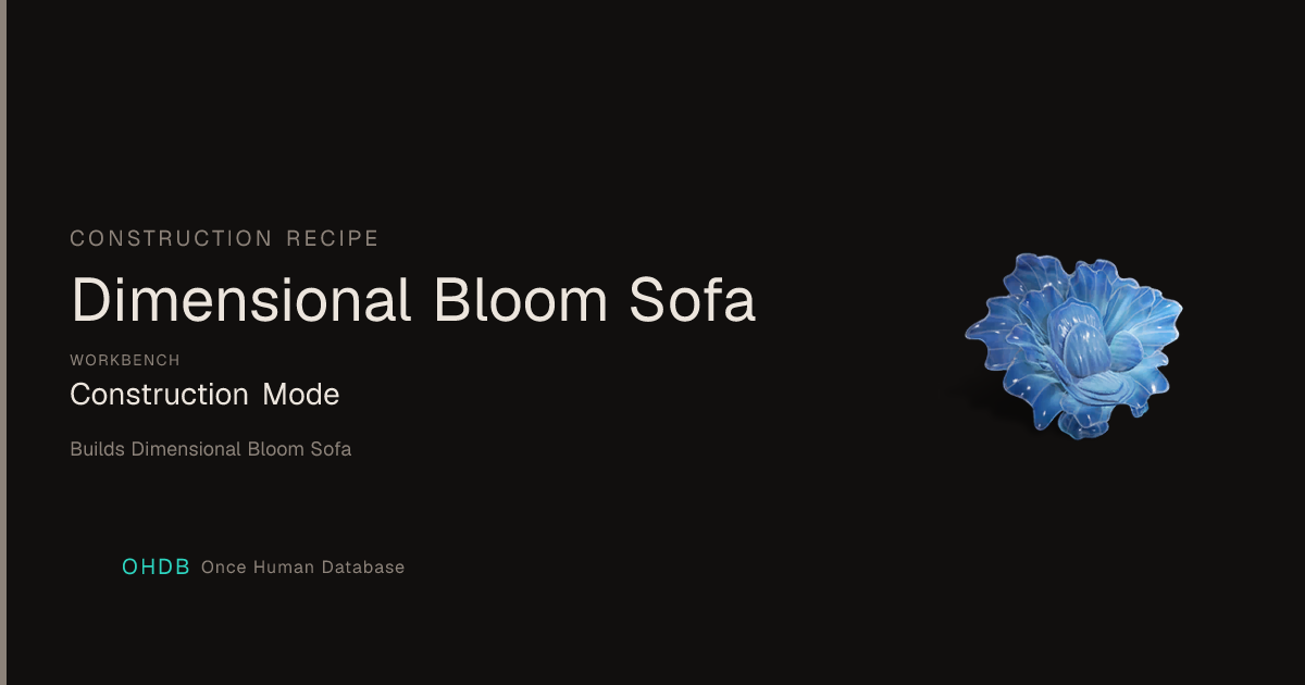 Dimensional Bloom Sofa