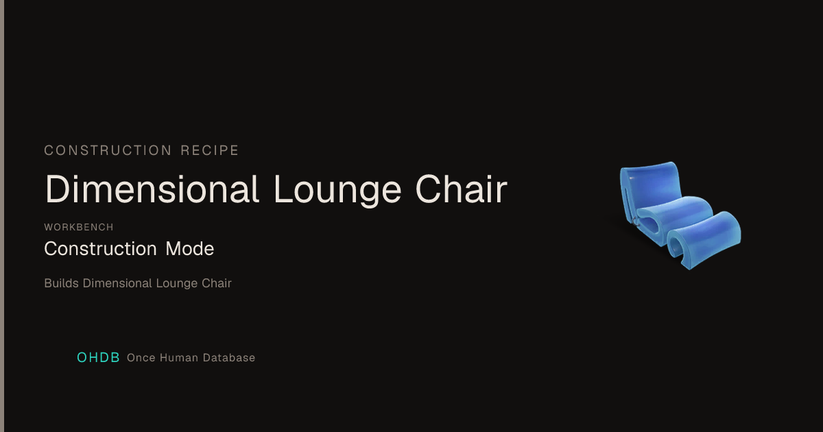 Dimensional Lounge Chair