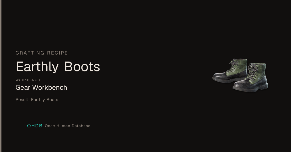 Earthly Boots