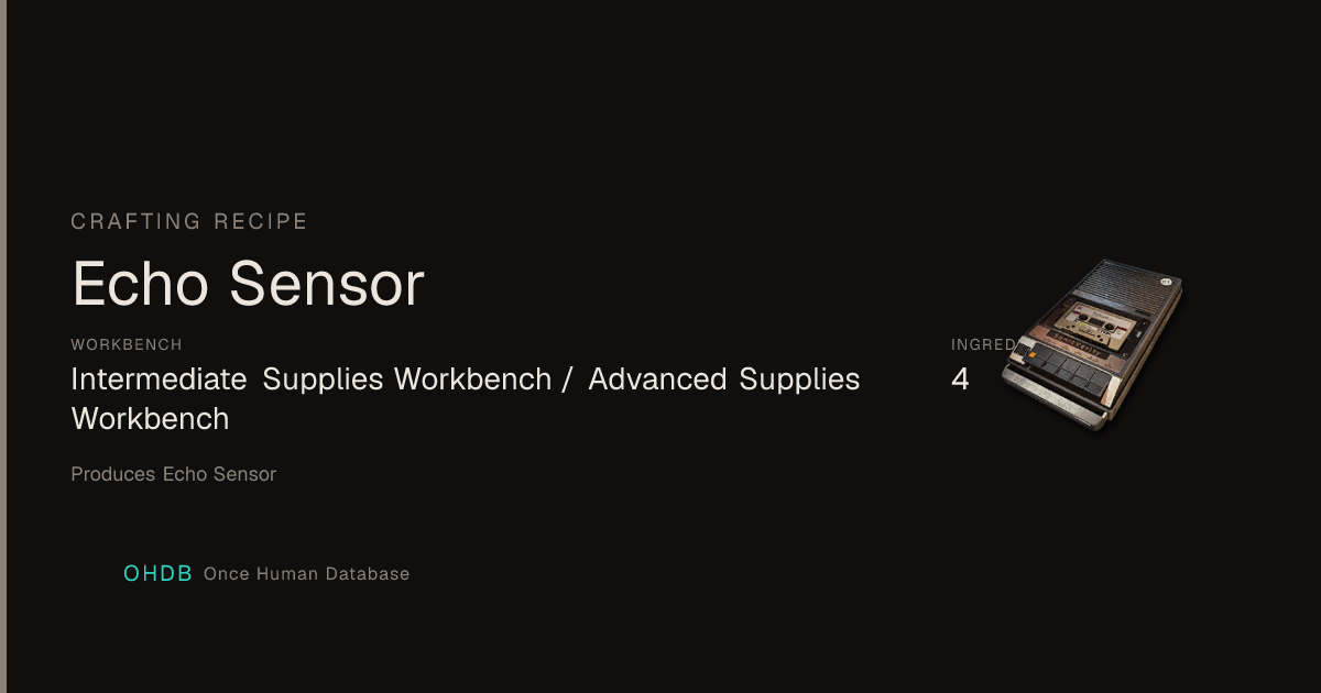Echo Sensor