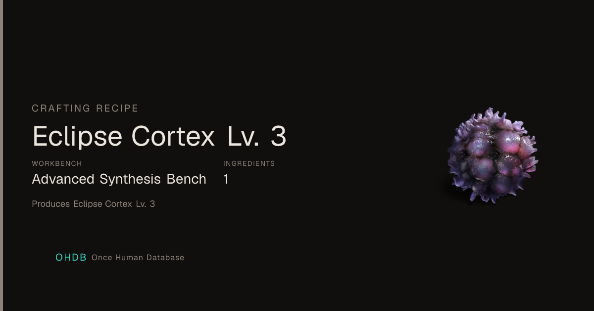 Eclipse Cortex Lv. 3