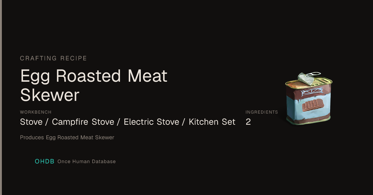 Egg Roasted Meat Skewer