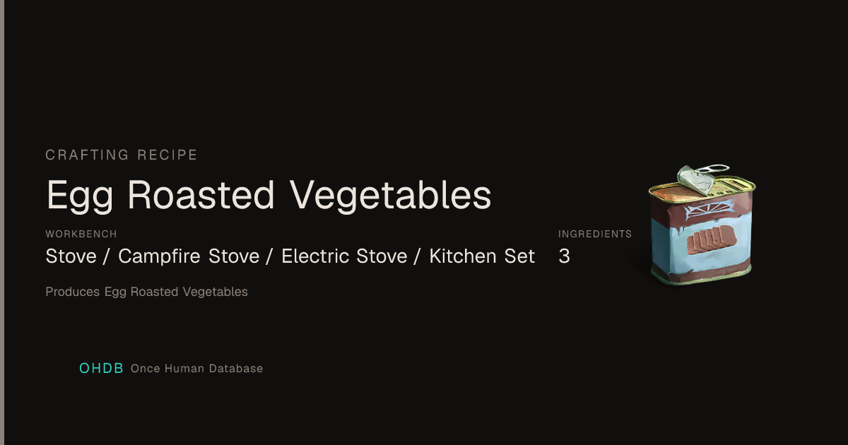 Egg Roasted Vegetables